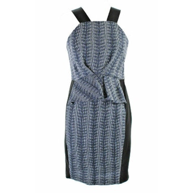Rachel Roy Ladies Navy & Black Chevron Print Bodycon Dress, Size 8, NWT