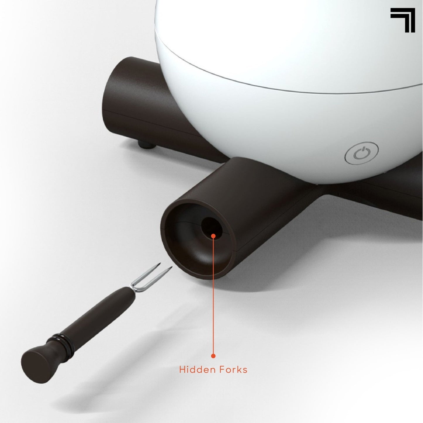 Sharper Image Flameless Marshmallow Roaster White