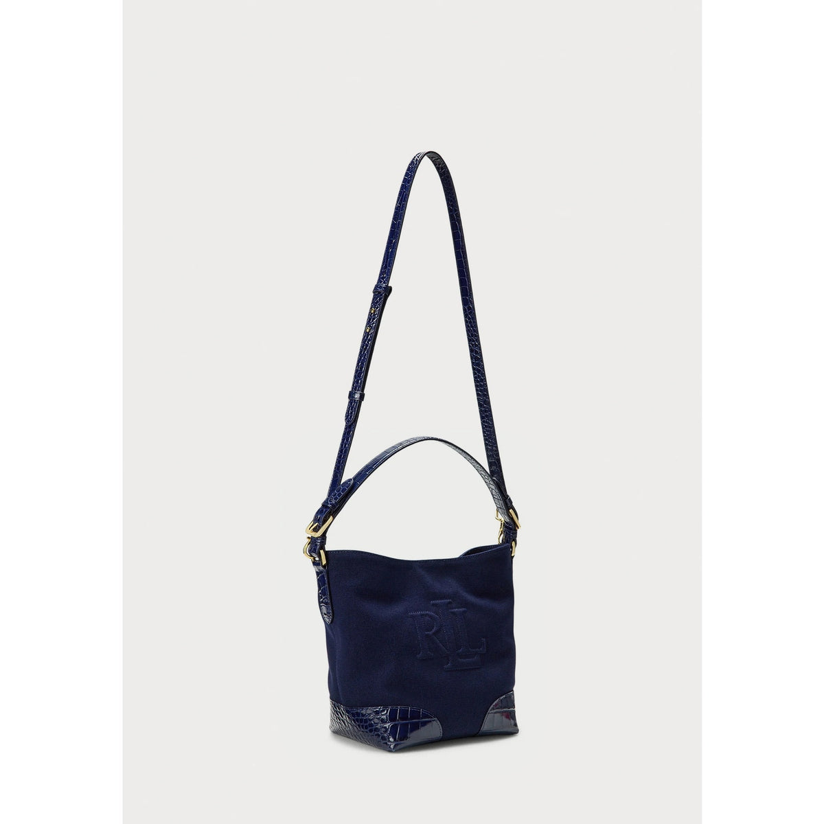 Lauren Ralph Lauren Witley Bucket Bag In Navy