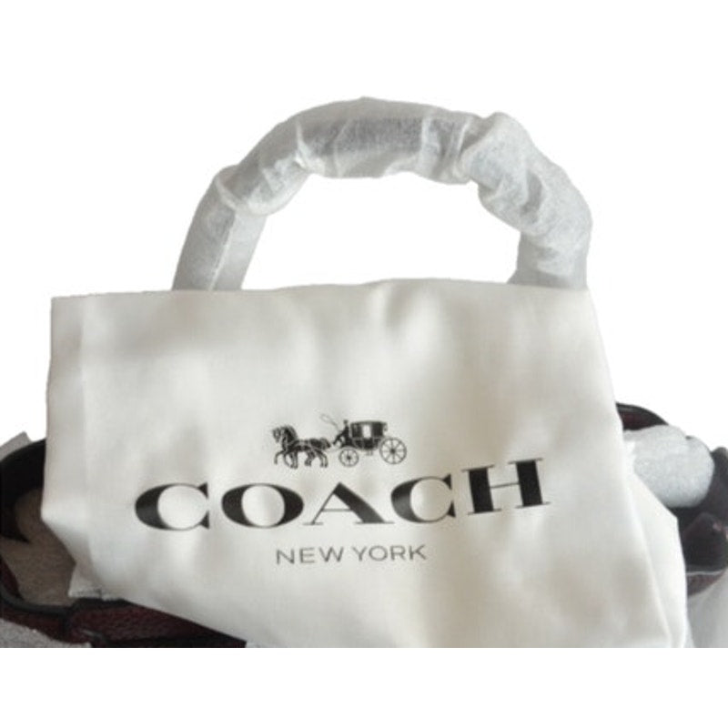 COACH SWAGGER 21 Canyon Quilt Carryall 55511 Oxblood Leather NWT $450