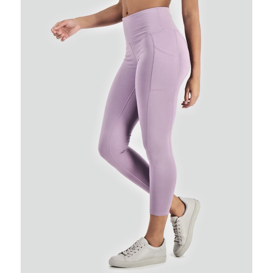 Ideology Icy Rose Pink Leggings, High Waisted w/ Pockets