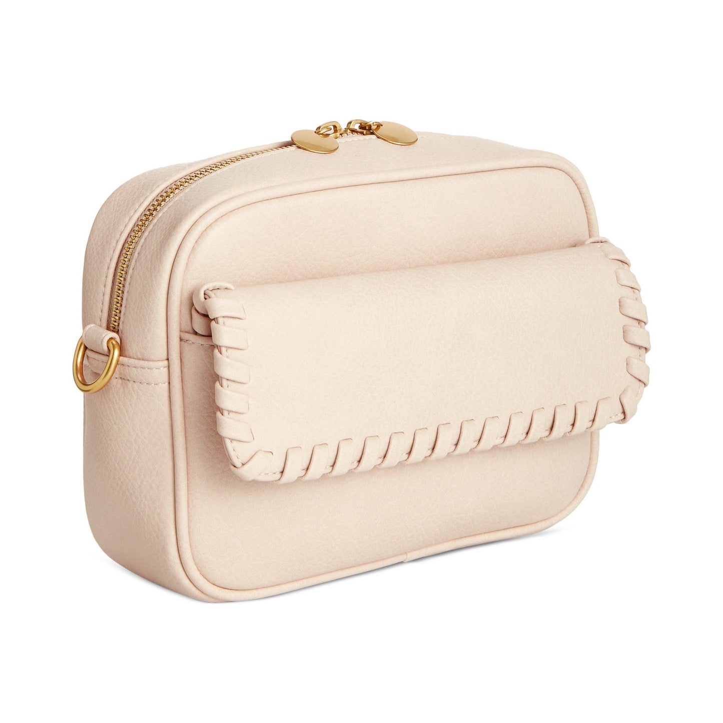 Style & Co. Women's Whipstitch Camera Crossbody Bag in Alabaster Tan