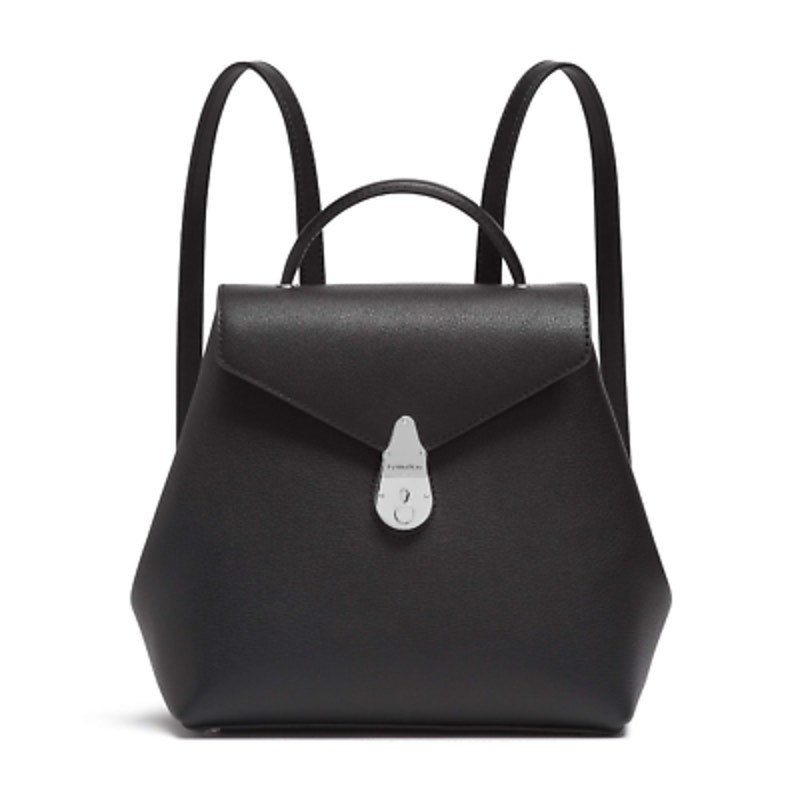 Calvin Klein Ladies "The Statement Series" Daytona Black & Silver Lock Bag