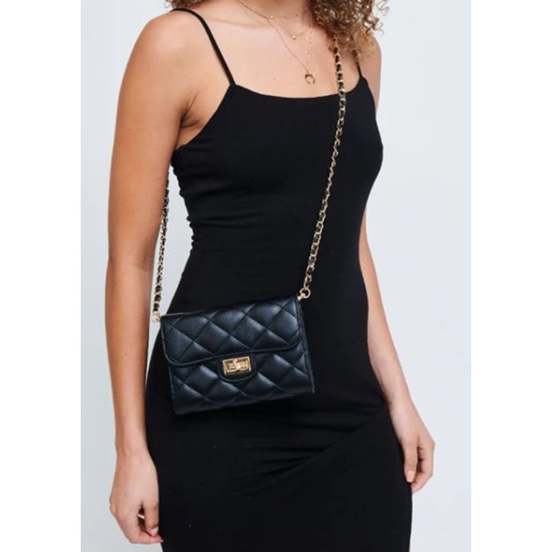Urban Expressions Ladies Back Quilted "Wendy" Wallet w/ Gold Hardware, NWT