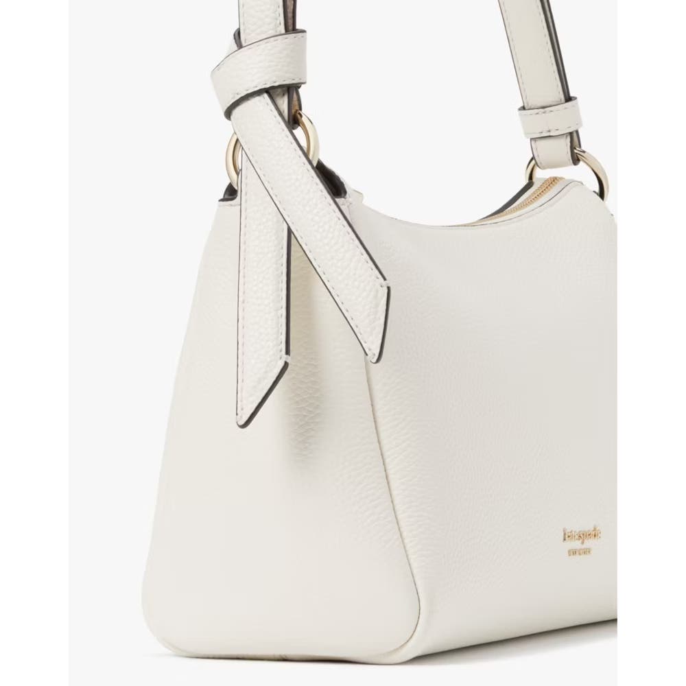 Kate Spade Knott Medium Shoulder Bag In Cream Pebbled Leather