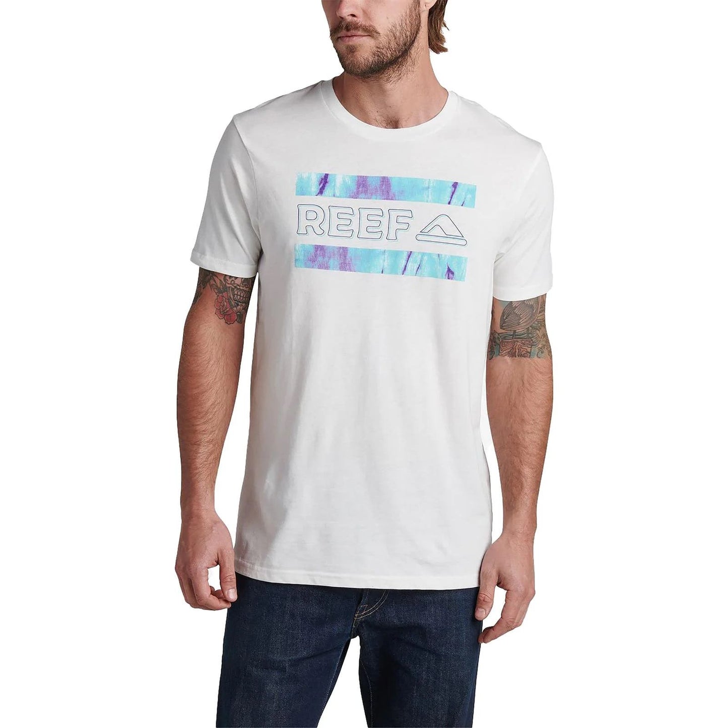 Reef Men's Mellow Short Sleeve Graphic T-Shirt White