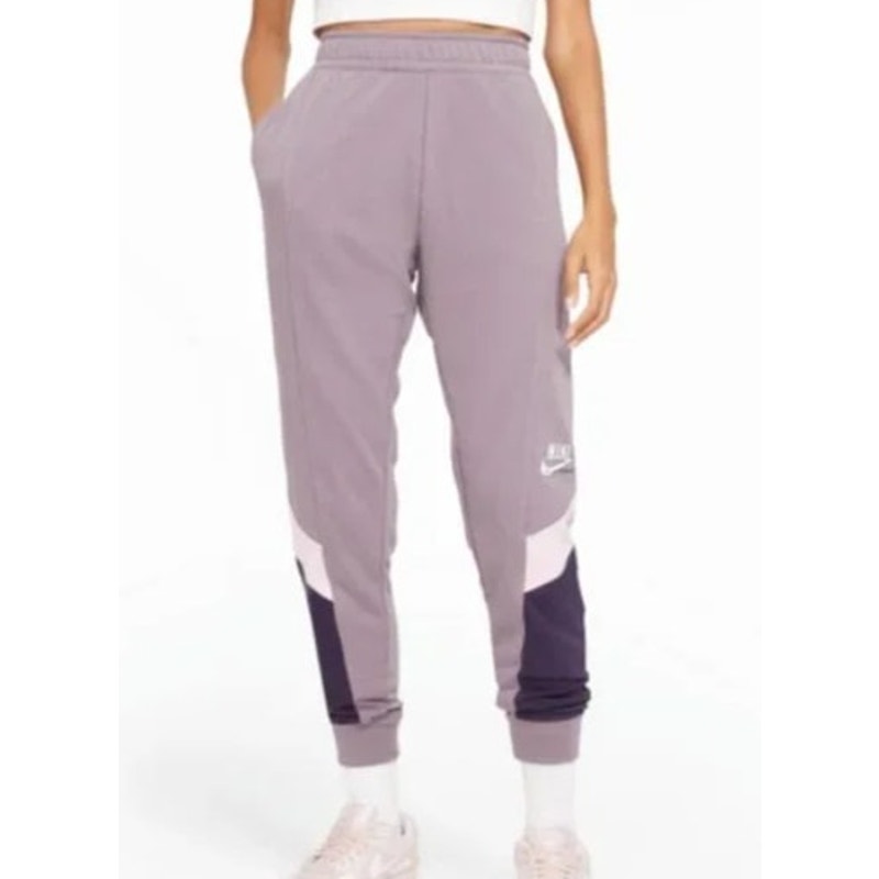 NIKE Purple & Pink Colorblock Jogger Sweatpants