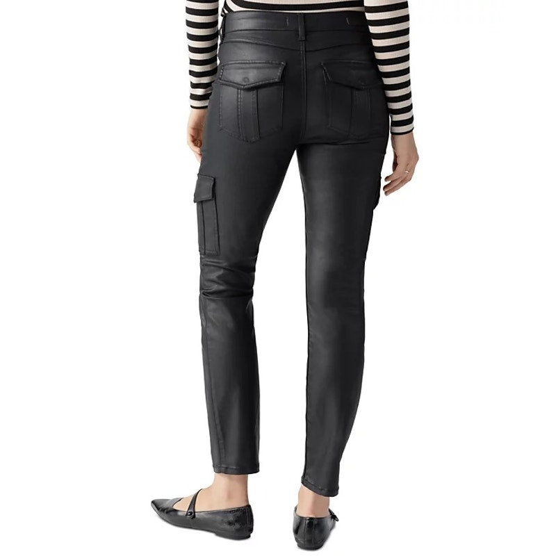Sanctuary Women's Sculpted "Hayden" Cargo Pants in Black, Size 28