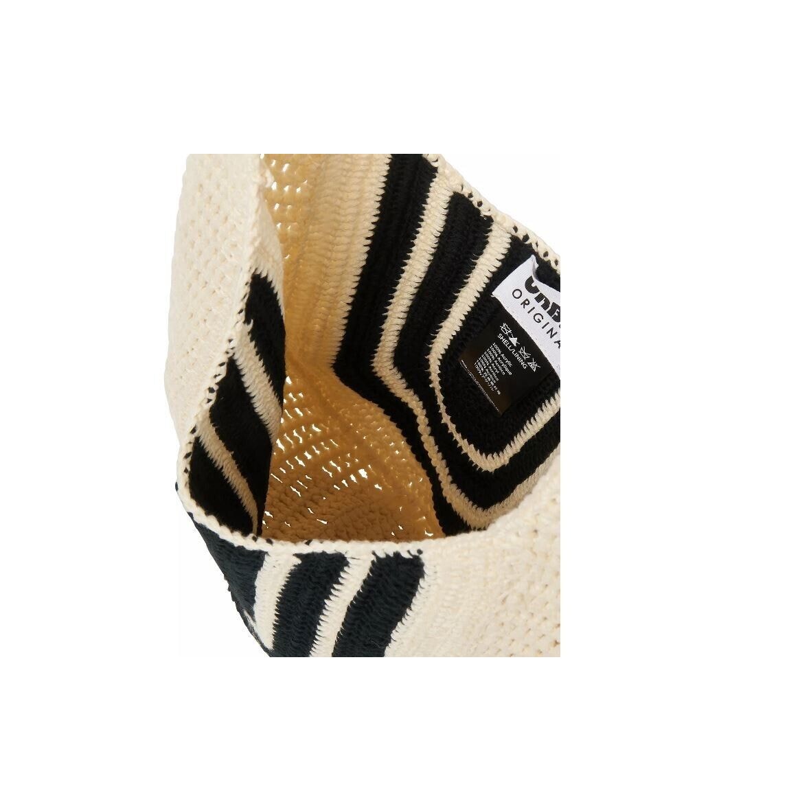 Urban Originals Crochet Black & Cream Valley Hobo Bag, NWT