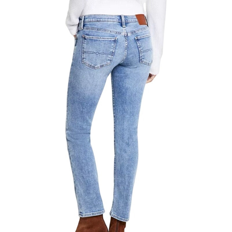 Lucky Brand "Sweet 'N Straight" Straight-Leg Jeans in Light Blue Lyric Wash