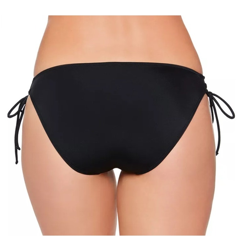Salt + Cove Juniors Lace Up Hipster Bikini Bottoms in Black