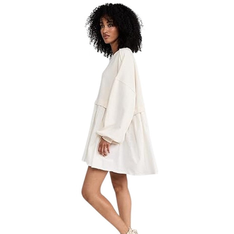 Free People Women's "Eleanor" Sweater Dress in Ivory, Size Small