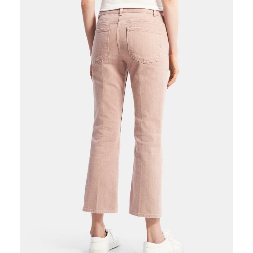 Theory Ladies 5-Pocket Flare Jean in Dyed Denim Blush