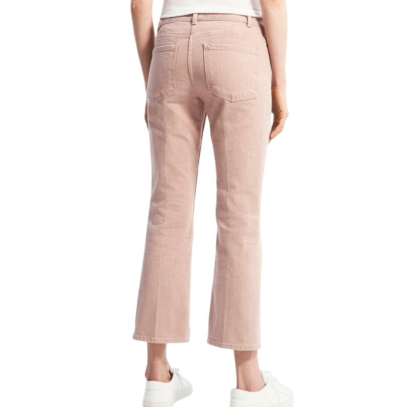 Theory Women's 5-Pocket Flare Jean in Dyed Denim Blush, Size 27