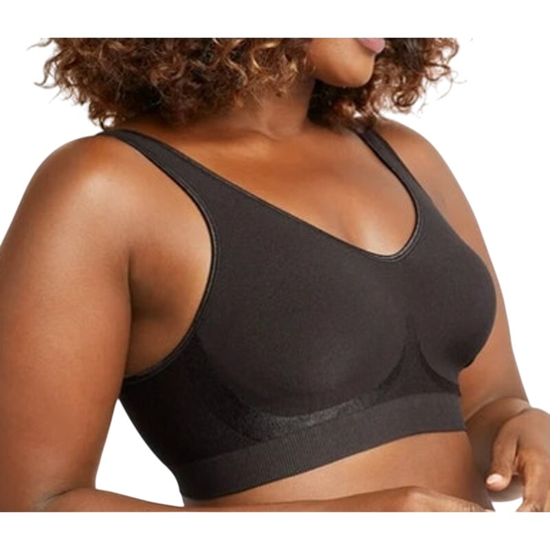 Bali Women's Cool Comfort Fabric Black T-Shirt Bra