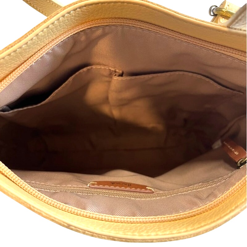 The Sak Womens De Young Small Leather Buttercup Shoulder Crossbody Bag