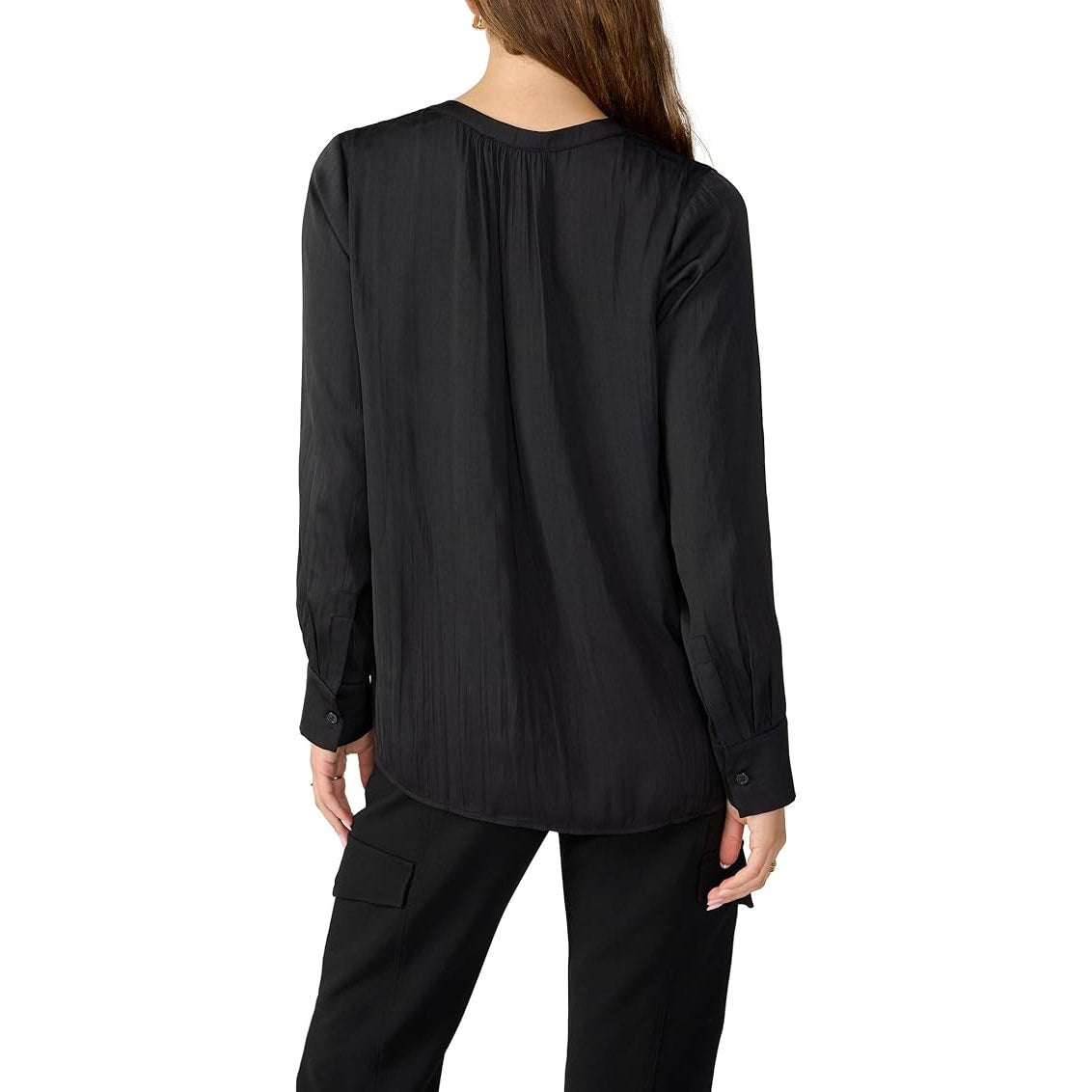 Sanctuary Women's "Lizzie" Sateen Tunic Top in Black