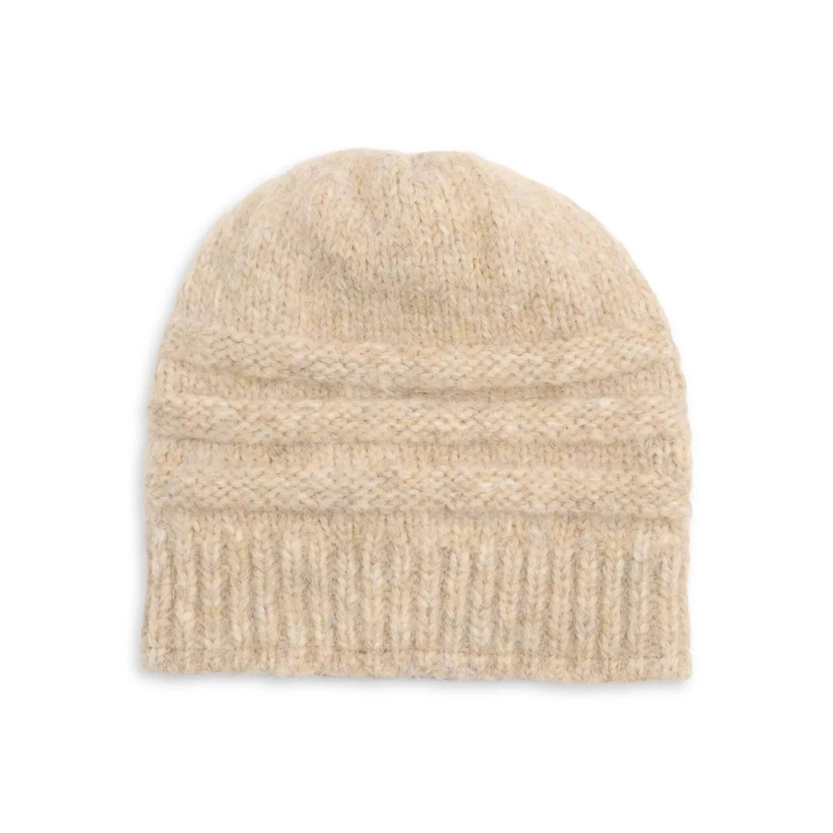 Kyi Kyi Women's Knit Beanie Hat In Cozy Beige