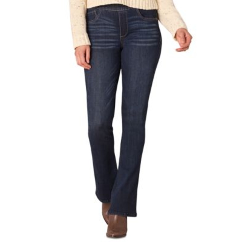 Democracy Women's Petite Absolution High-Rise Bootcut Jeans in Indigo Wash
