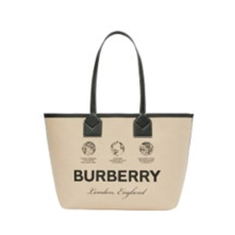 Burberry Ladies Beige Medium Heritage Dual Handle Tote