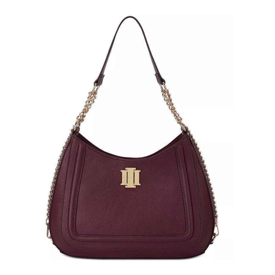 I.N.C. INTERNATIONAL CONCEPTS Esmie Shoulder Bag, Burgundy & Gold