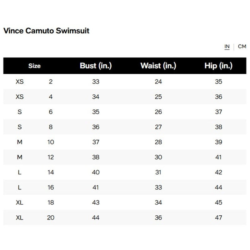 Vince Camuto Women's Printed V-Wire One Piece Swimsuit in Multi