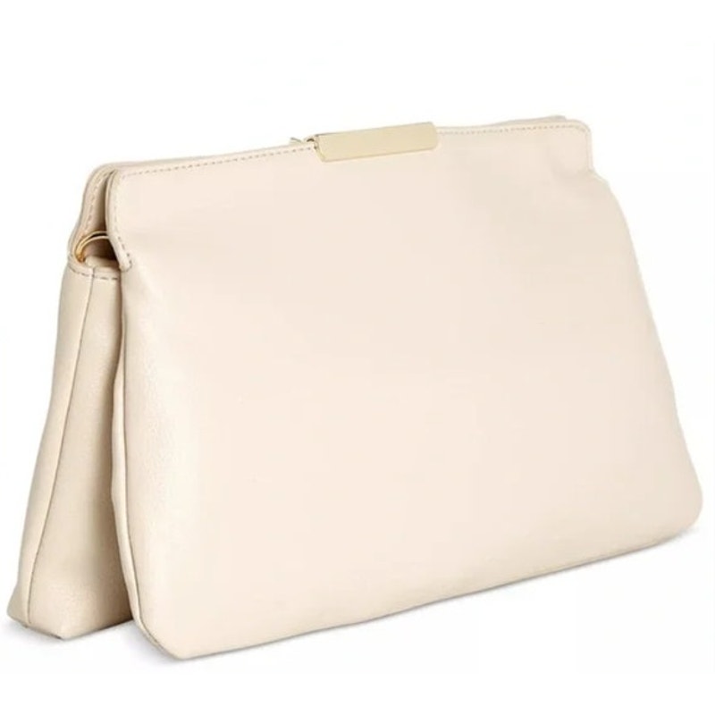 On 34th Women's "Redelle" Small Faux Leather Crossbody Bag in Travertine Cream