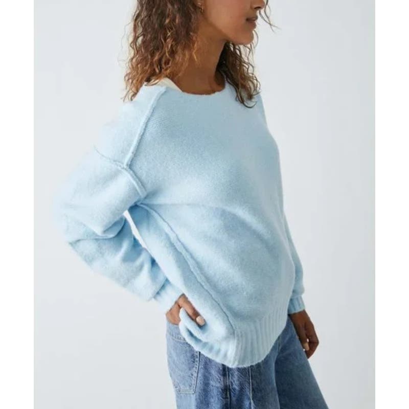 Free People Care FP Eastwood Tunic Sweater, Angel Falls Heather