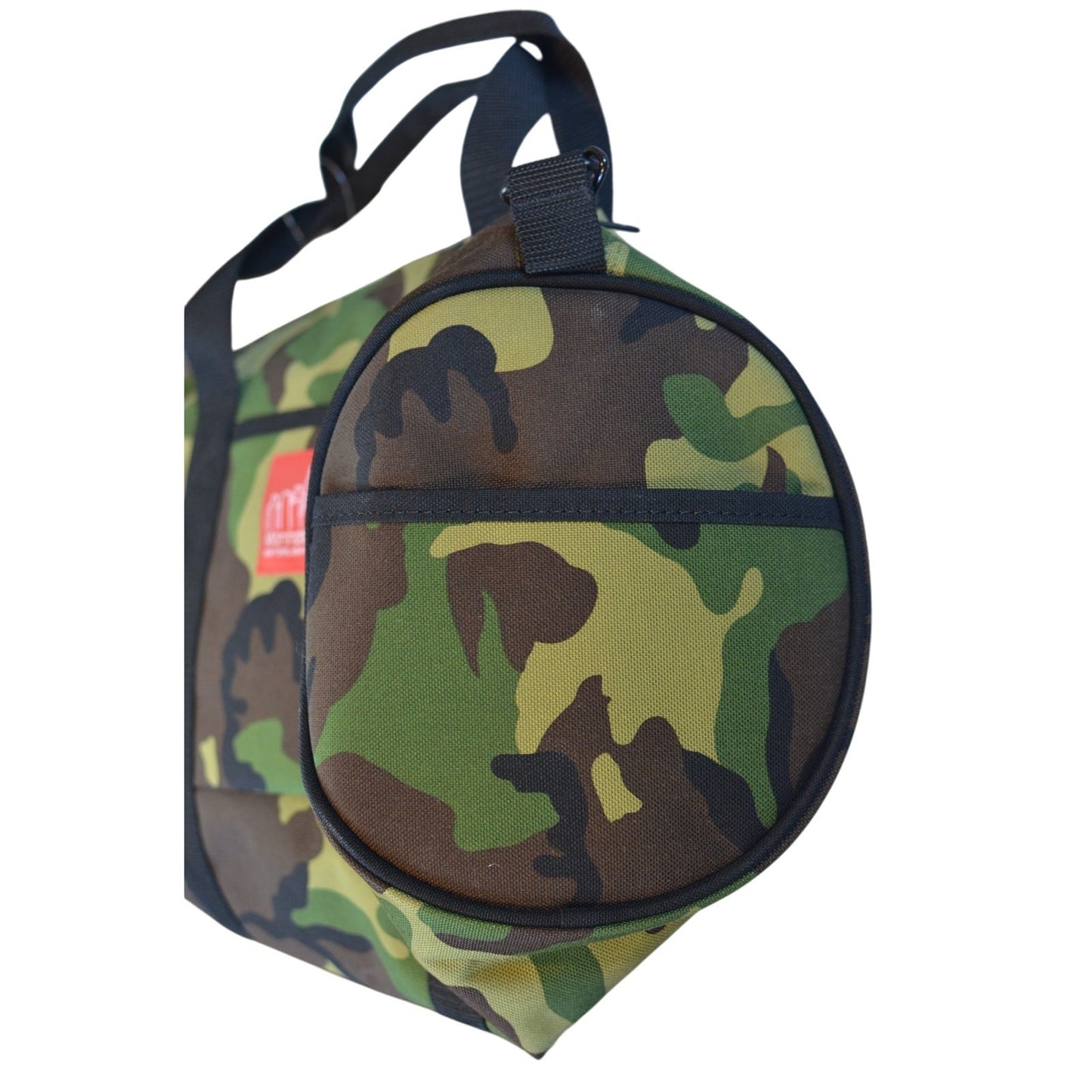Manhattan Portage "Chelsea" Drum Duffle Bag in Green Camo Print