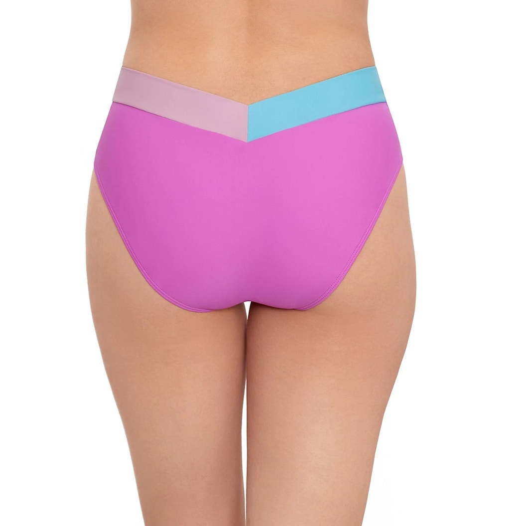 Salt + Cove Juniors' Color Blocked Bikini Bottoms In Orchid Multi