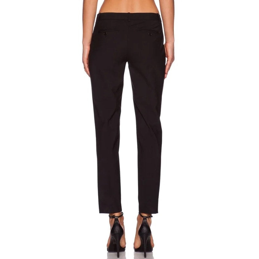 THEORY Women's Testra 2B Pants in Black Edition, Size 4