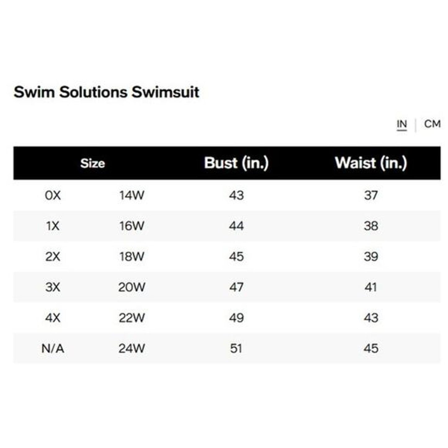 Swim Solutions Plus Size Swim Skirt In Black