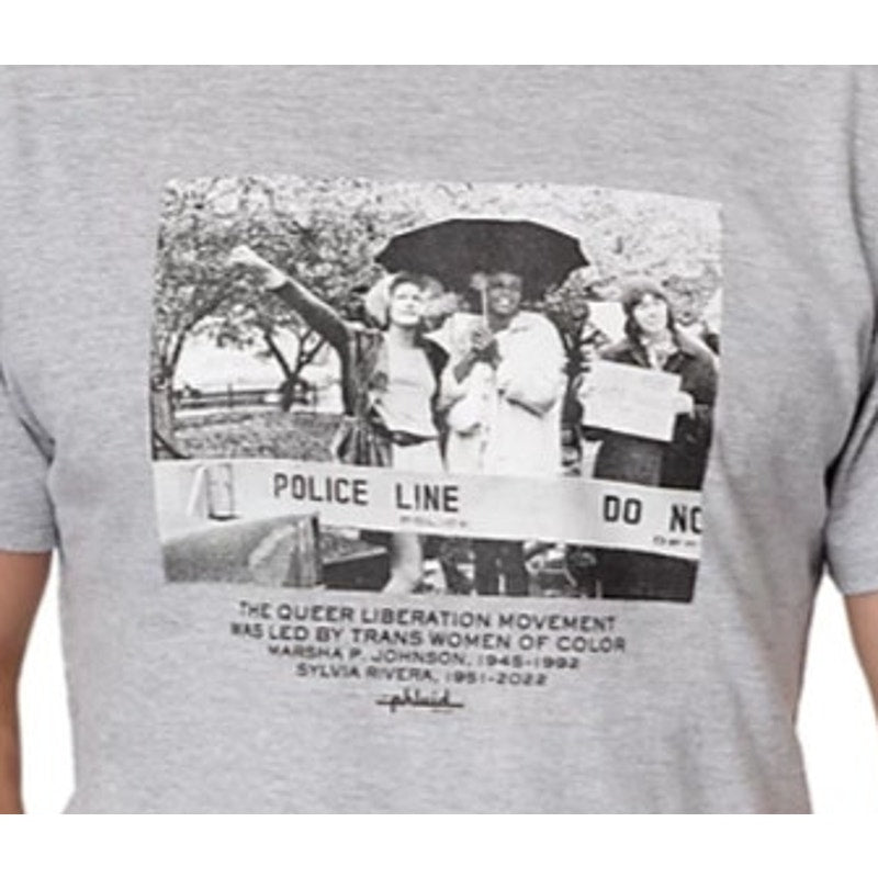 The Phluid Project Unisex Pride Gray Graphic Crewneck T-Shirt