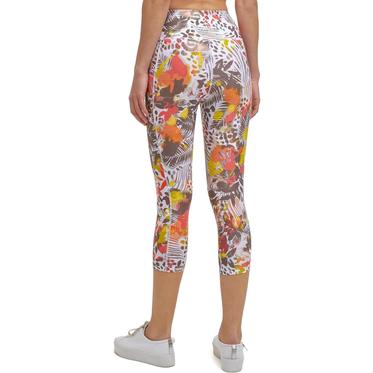 Calvin Klein Printed High-Waist Crop Leggings Waikiki