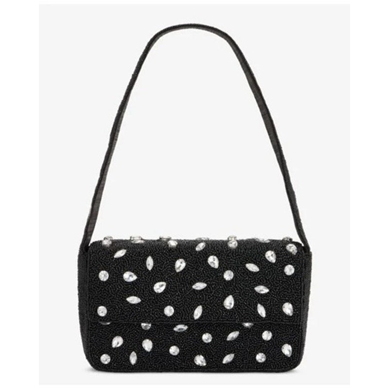 On 34th Beaded Embellished Shoulder Bag In Black