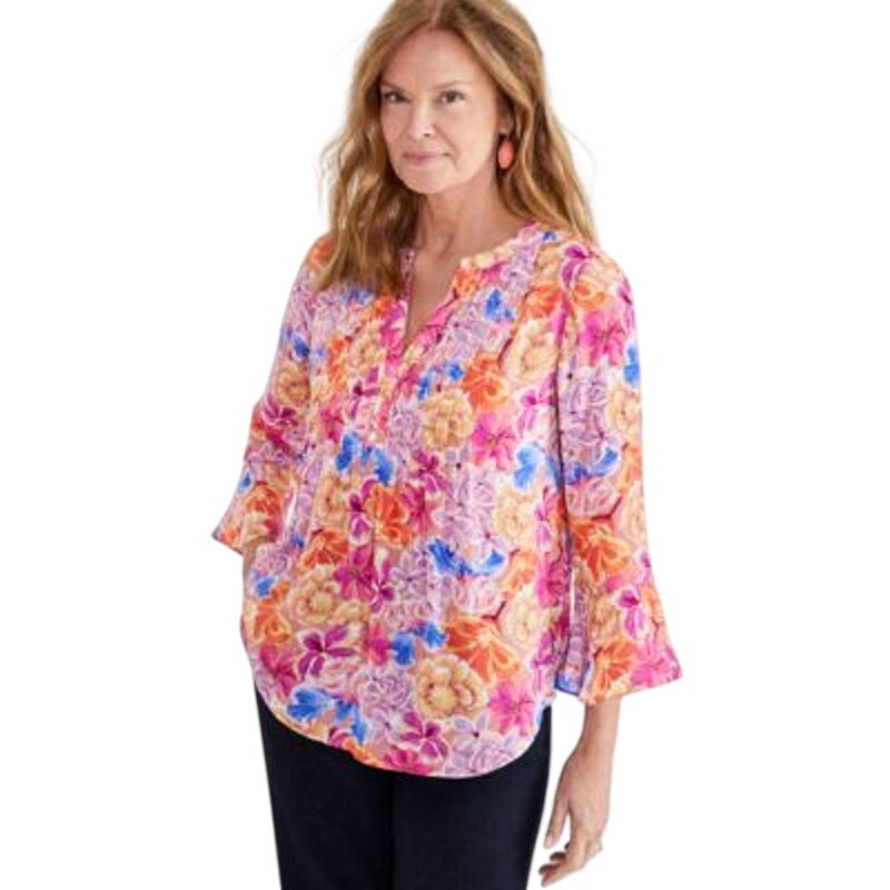Style & Co. Plus Size "Tina" Textured Pintuck Top in Gigi Wine Blush