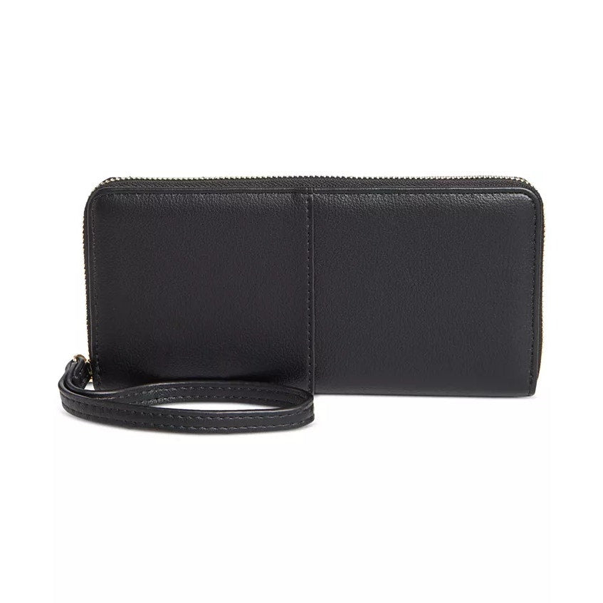 On 34th Women's "Angii" Zip Around Wristlet Wallet in Black