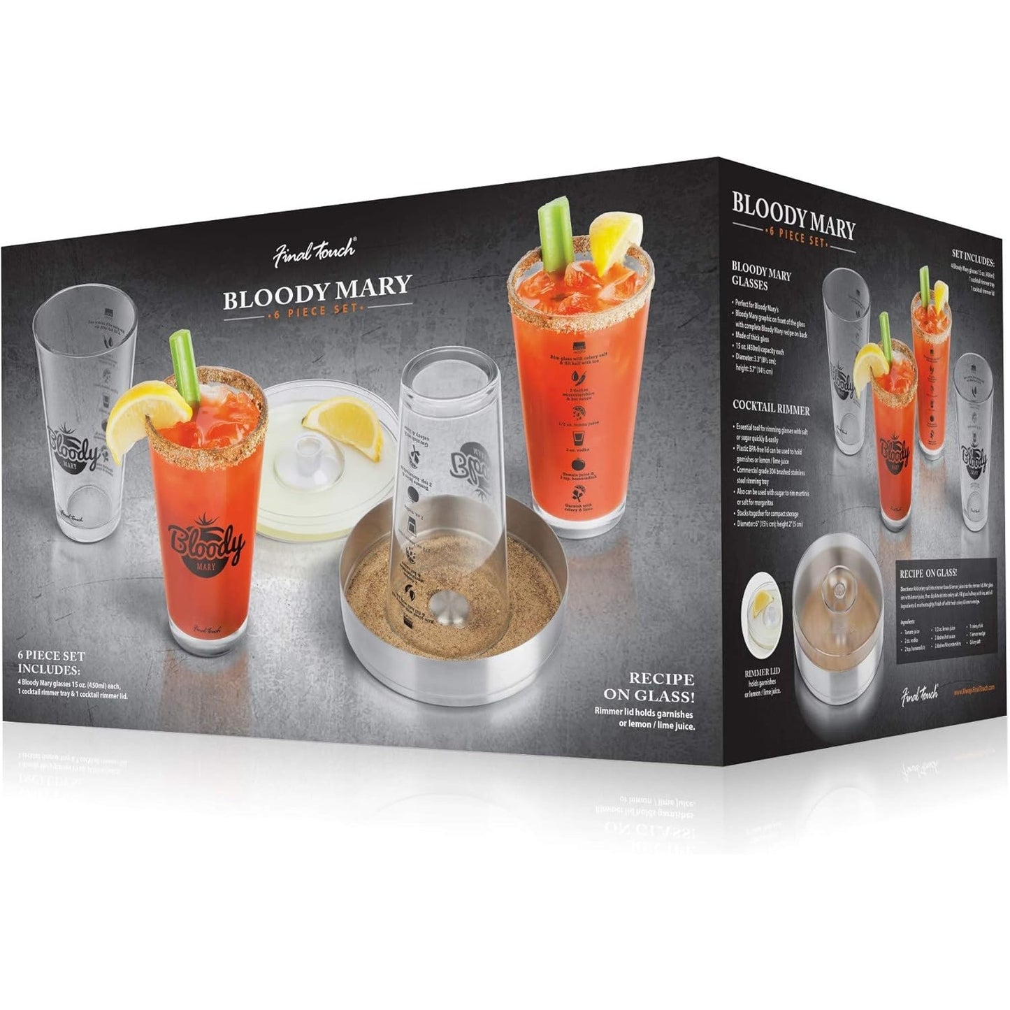 Final Touch 6 Piece Bloody Mary Serving Set No Color