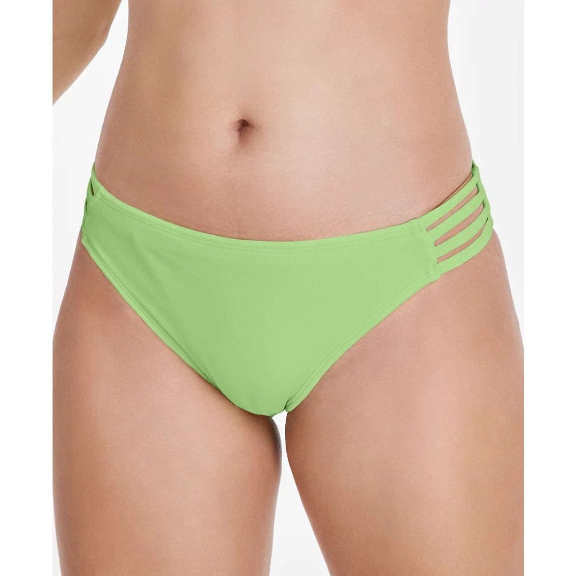 Salt + Cove Juniors' Strappy-Side Hipster Bikini Bottoms In Mint