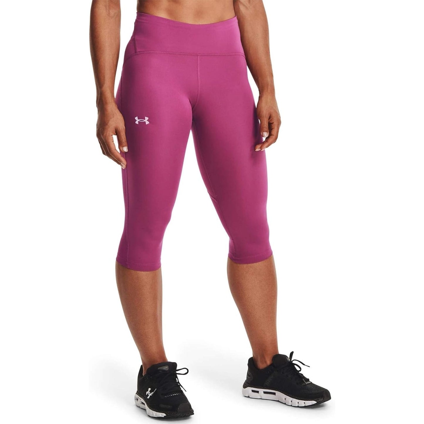 Under Armour Pink Speed Cropped Capri Leggings w/ Drawstring