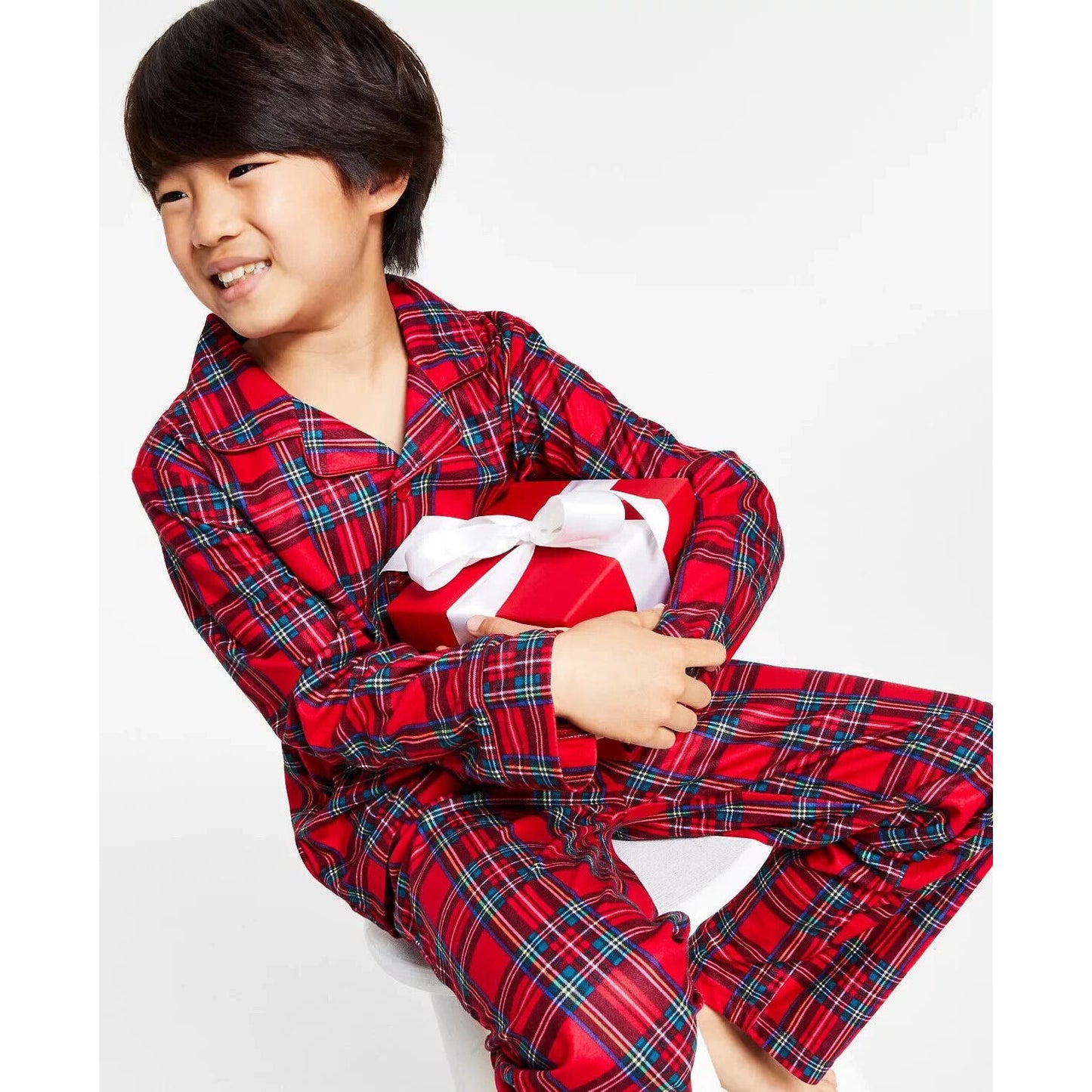 Family Pajamas Matching Kids Brinkley Red Plaid Pajama Set