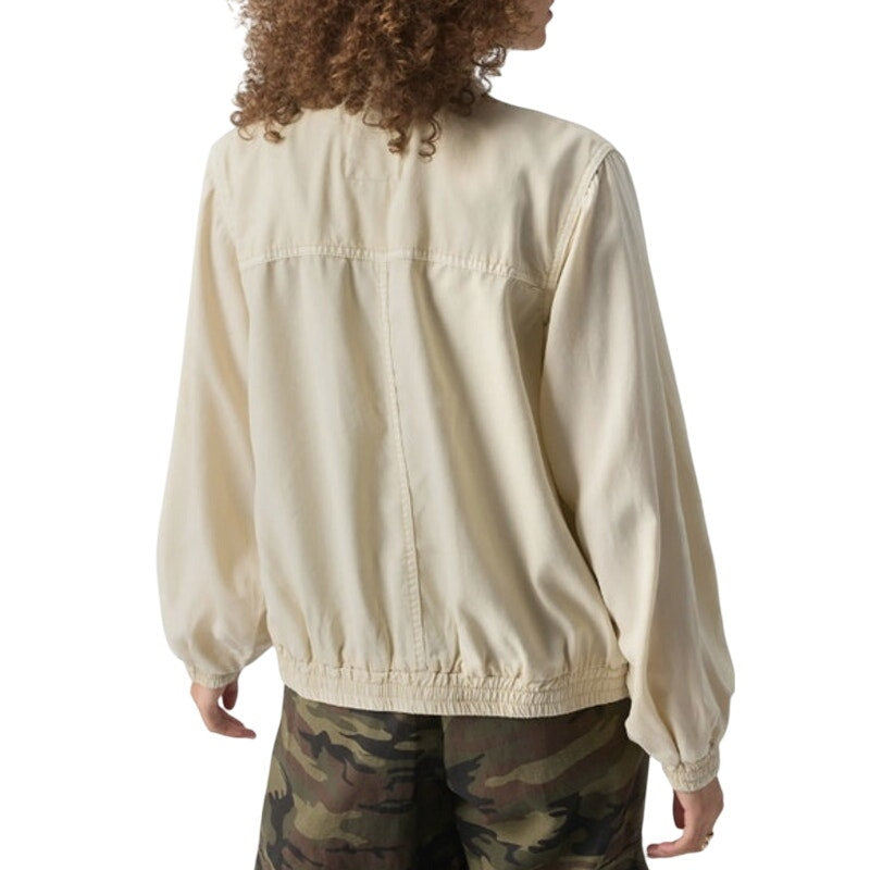 Sanctuary Women's "Field Utility" Long Sleeve Jacket in White Birch, Size XXS