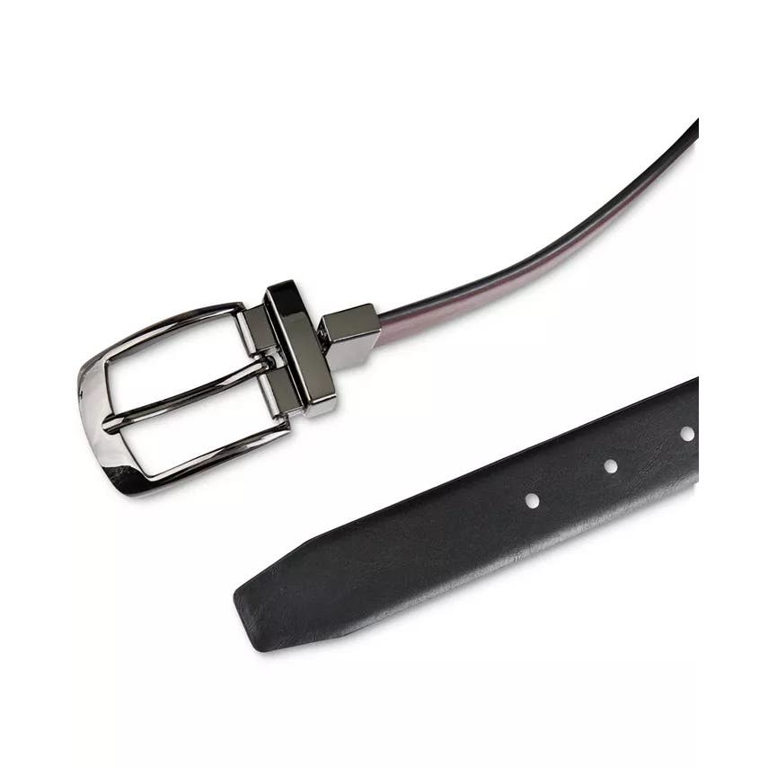 ALFANI Men's Modern Reversible Dress Belt Black Brown