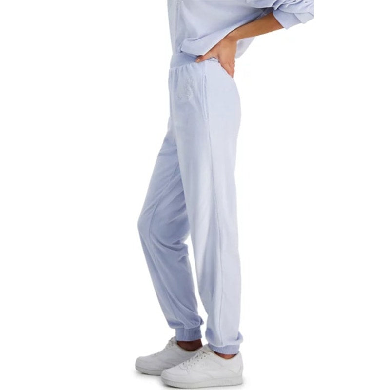 Grayson Threads, The Label Juniors Embellished Velour Joggers Blue