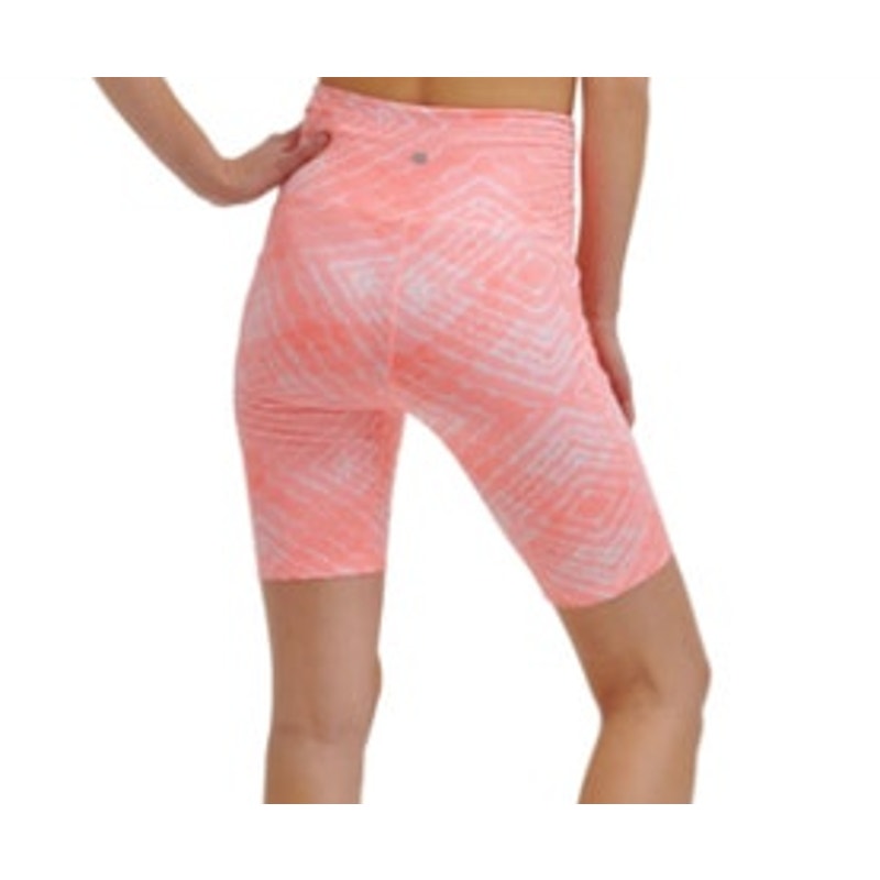 DKNY Sport Neon Pink & White Tie Dye Biker Shorts w/ Pockets, Multiple Sizes