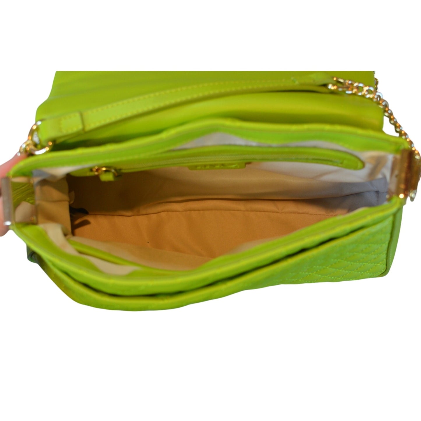 I.N.C. International Concepts Bajae Diamond Quilted Shoulder Bag in Lizard Green