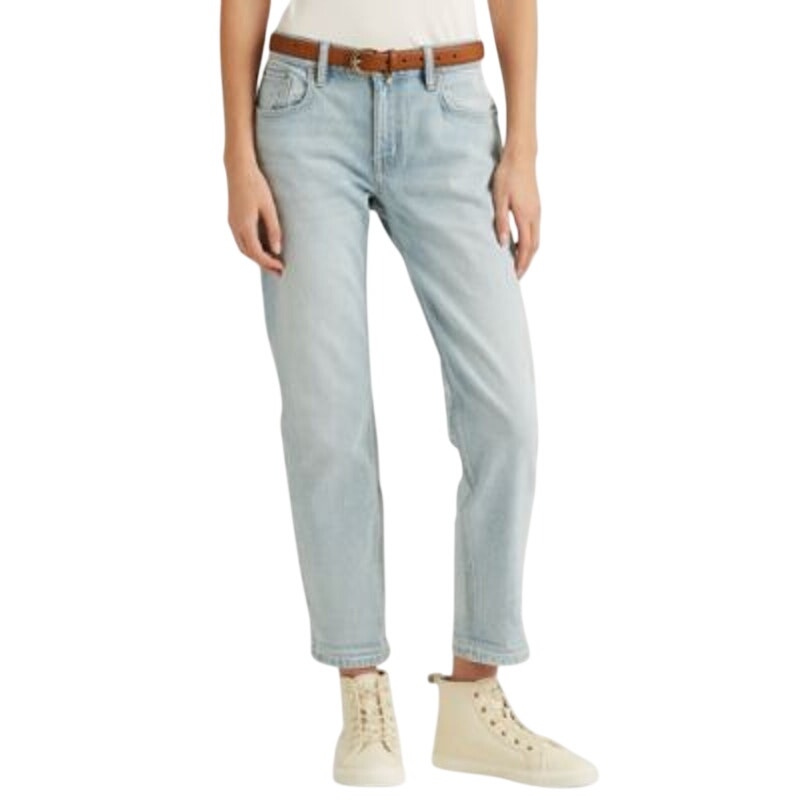 Lauren Ralph Lauren Women's Miramir Wash Relaxed Taper Jeans, Comfort Stretch