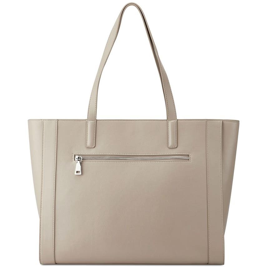 I.N.C. International Concepts "Michaella" Pebbled Tote Oat Milk Tan