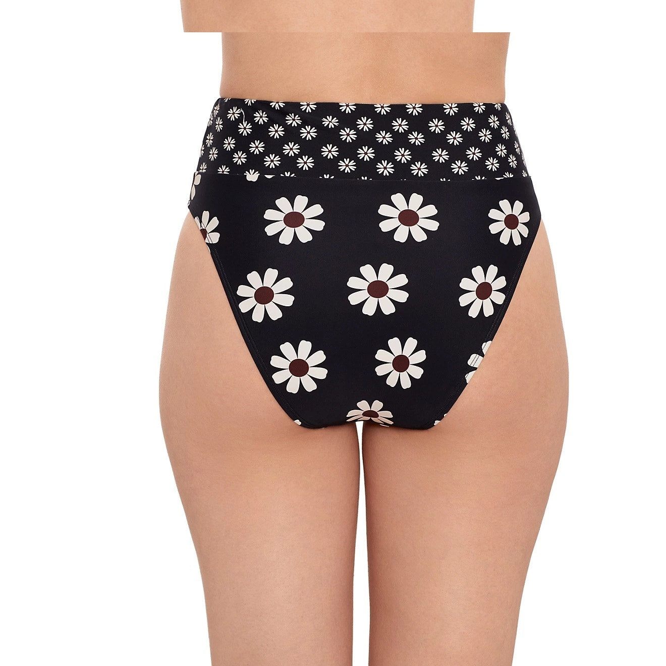Salt + Cove Juniors' Floral Wide Band High-Waisted Swim Bottoms