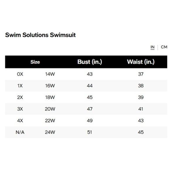 Swim Solutions Swimsuit, Plus Solid High-Waist Swim Brief In Black